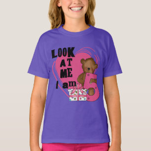 Teddy Bear Ich bin 5 Geburtstage T - Shirt und Ges