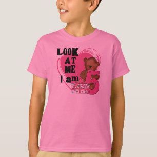 Teddy Bear Ich bin 5 Geburtstage T - Shirt und Ges