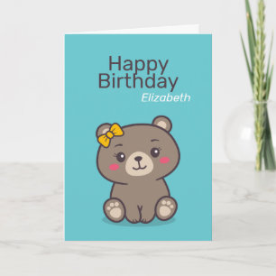 Teddy Bear Illustration Karte