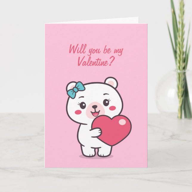 Teddy Bear Illustration Karte (Vorderseite)