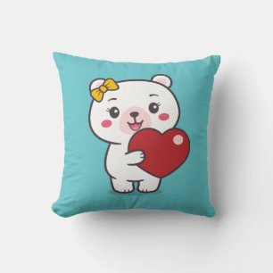 Teddy Bear Illustration Kissen
