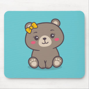 Teddy Bear Illustration Mousepad