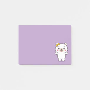 Teddy Bear Illustration Post-it Klebezettel