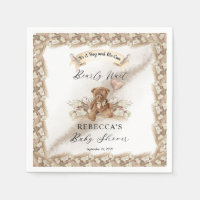 Teddy Bear kann frühzeitig Greige Boy Baby Dusche 
