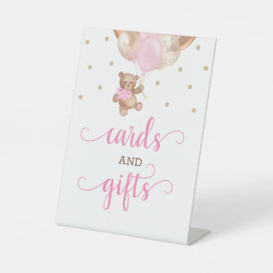 Teddy Bear Karten und Geschenke Baby Shower Sockelschild