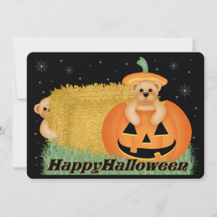 Teddy Bear Kid's Halloween-Party Einladung