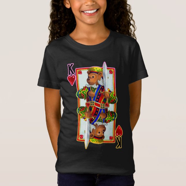 Teddy Bear King of Hearts T - Shirt (Vorderseite)