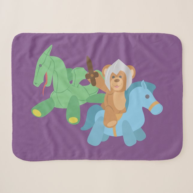 Teddy Bear Knight Sherpadecke (Vorderseite (Horizontal))