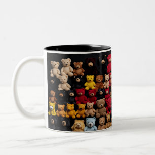 Teddy Bear Knolling Zweifarbige Tasse