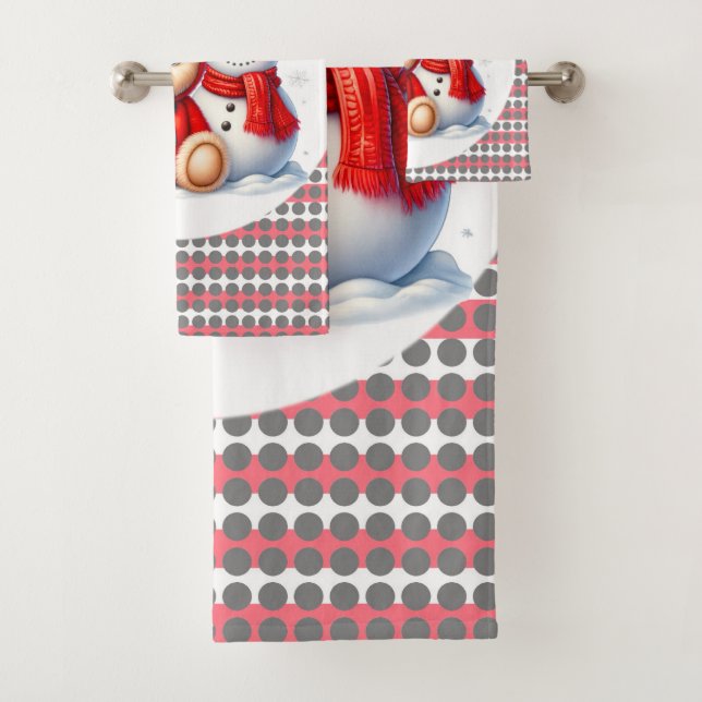 Teddy Bear Ladybug mit Snowman Baby Showgeschenk Badhandtuch Set (Insitu)