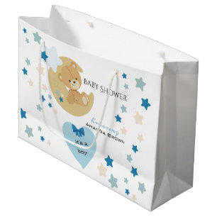 Teddy Bear Liebe Baby Boy Dusche Große Geschenktüte