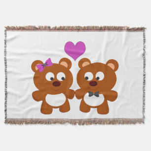 Teddy Bear Liebe Decke