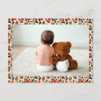 Teddy Bear Liebe Postcard-Vorlage