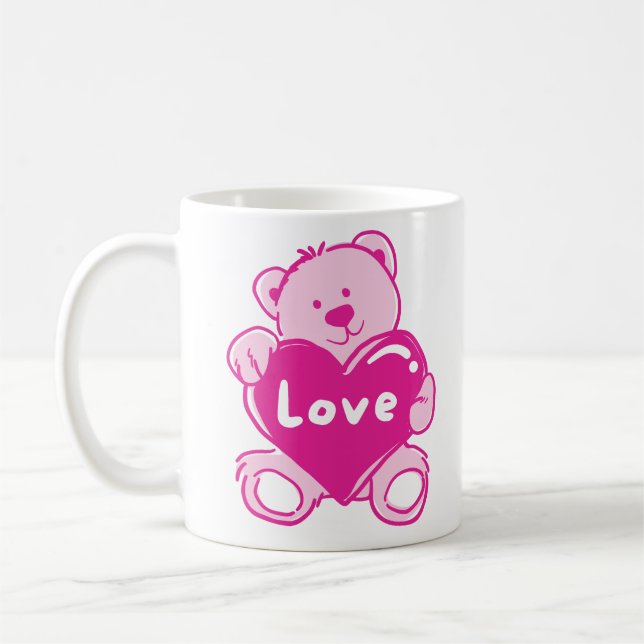 Teddy Bear Liebe Tasse (Links)