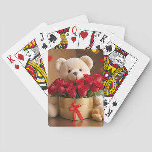 Teddy Bear Liebe Tender Romantisches Geschenk Spielkarten