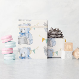 Teddy Bear liest ein Buch Geschenkpapier