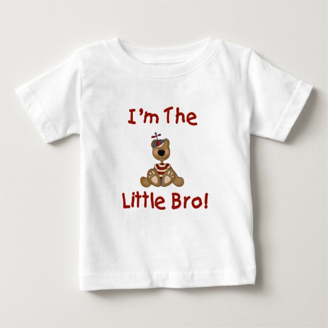 Teddy Bear Little Bro Baby T-shirt (Vorderseite)