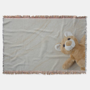 Teddy Bear Marble Throw Blaket Decke