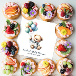 Teddy Bear mit Balloons Babydusche Napkins Serviette