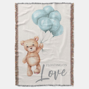 Teddy Bear mit Balloons Decke