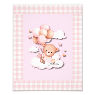 Teddy Bear mit Balloons Fotodruck