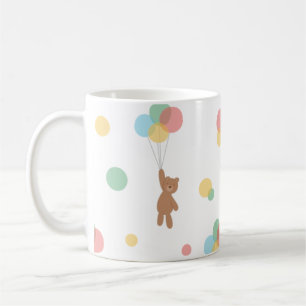 Teddy Bear mit Balloons  Kaffeetasse