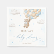 Teddy Bear mit Blue Balloons Baby Dusche