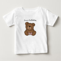 Teddy Bear mit Blume Säugling T - Shirt