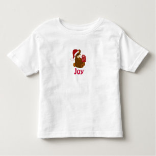 Teddy Bear mit Holiday Present - Joy Kleinkind T-shirt