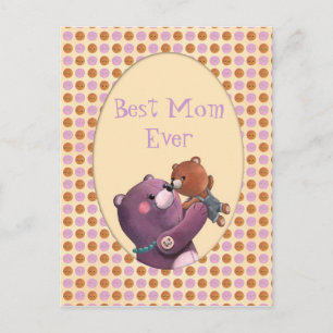 Teddy Bear Mother Postkarte