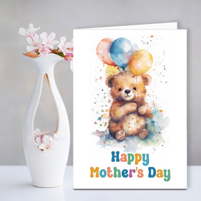Teddy Bear Mothers Day Karte (Von Creator hochgeladen)