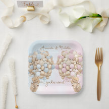 Teddy Bear Niedlich Pink und Blue Baby Reveal