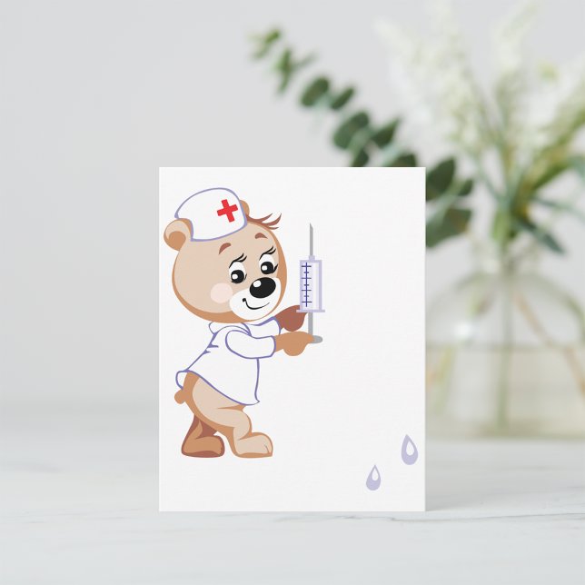 Teddy Bear Nurse Einladungen (Von Creator hochgeladen)