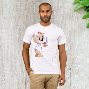 Teddy Bear Nurse Mens T - Shirt