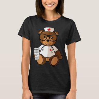 Teddy Bear Nurse Nursing T - Shirt für den Valenti