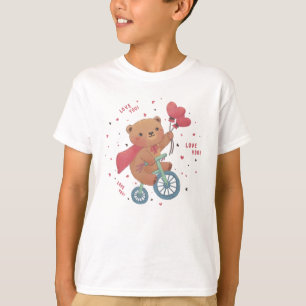 Teddy Bear on Bike: Liebe You! T-Shirt