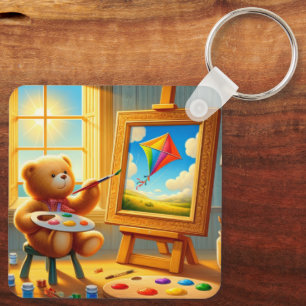 Teddy Bear Painter Schlüsselanhänger
