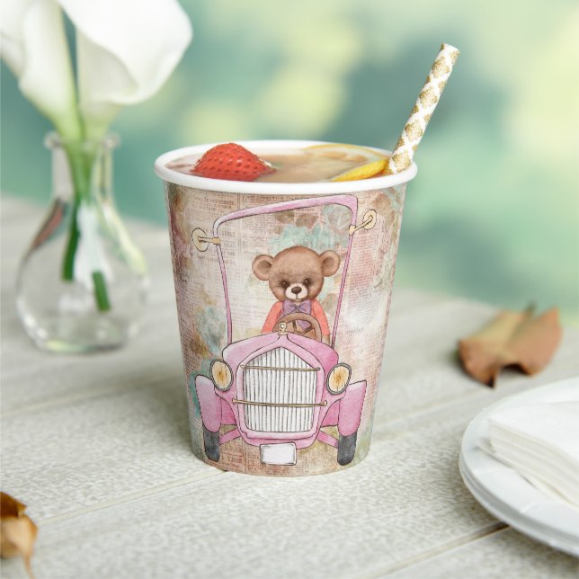 Teddy Bear Paper Cup Pappbecher (In Situ)