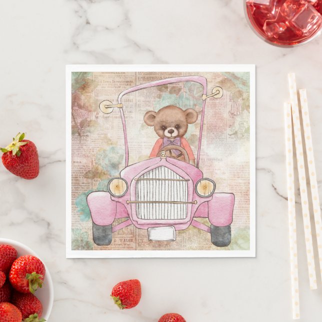 Teddy Bear Paper Napkin Serviette (Beispiel)