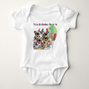 Teddy Bear Party 1. Geburtstagsgeschenke Baby Strampler