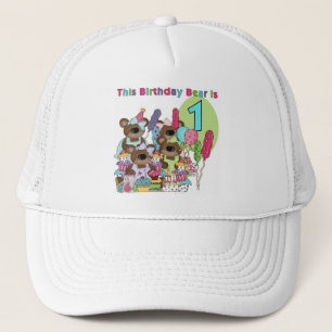 Teddy Bear Party 1. Geburtstagsgeschenke Truckerkappe