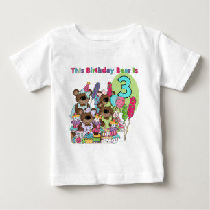 Teddy Bear Party 3. Geburtstag Tshirts und Geschen