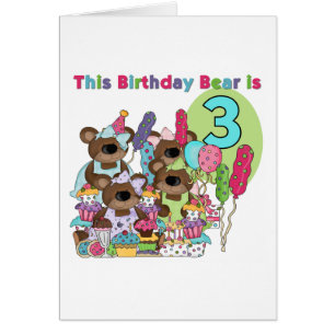 Teddy Bear Party 3. Geburtstag Tshirts und Geschen