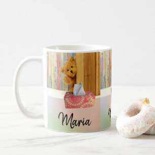Teddy Bear Pastel Stripe Tasse