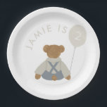 Teddy Bear Picnic Baby Birthday Pappteller<br><div class="desc">Wir ertragen gute Neuigkeiten! Unsere neueste Teddy Bear Picnic Partyware ist endlich da. Holen Sie sich Freunden & Familie Freude für Ihren kleinen Tag mit unserer ganzen Kollektion personalisierter Goodies & Dekor. Dieses ist einfach,  süß und sicher,  jedes Schema Anzug. Wir hoffen,  dass Sie es Liebe!</div>