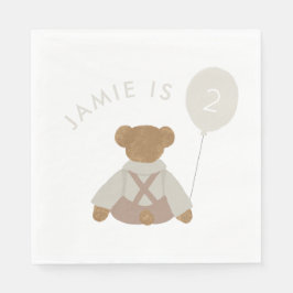 Teddy Bear Picnic Baby Birthday Serviette