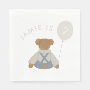 Teddy Bear Picnic Baby Birthday Serviette