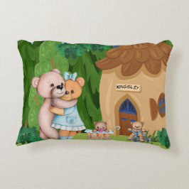 Teddy Bear Picnic Village Personalisiert Dekokissen