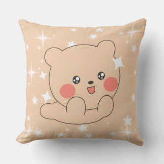 Teddy Bear Pillow for Kids – Cute Nursery Design Kissen