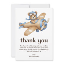 Teddy Bear Pilot Boy Baby Dusche